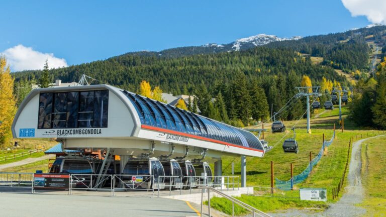 Base of Blackcomb Gondola in summer
