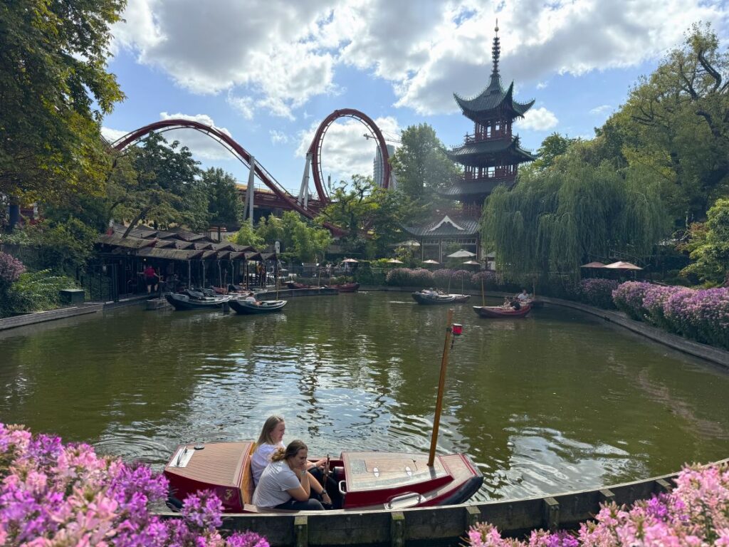 Tivoli Gardens from across the lake