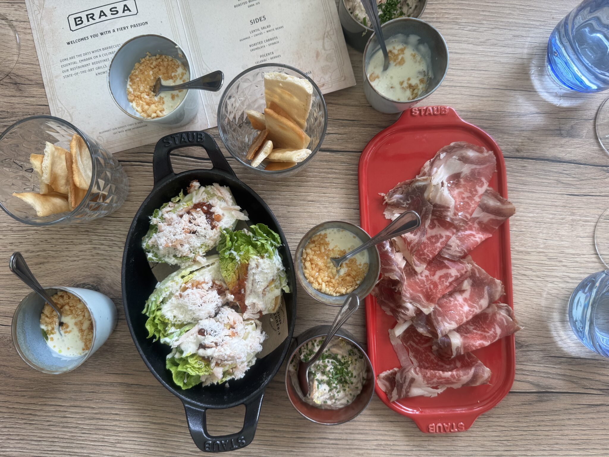Tomorrowland Food Experiences: Mainstage Restaurant, Brasa & Belgian Classics Compared (2026) 14 Appetizers at Tomorrowland Brasa restaurant