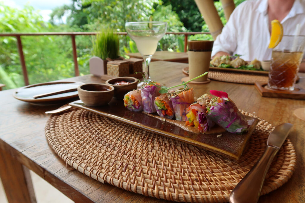 Vietnamese Garden Rolls at Jihwa Restaurant Akohara Buahan Village Retreat