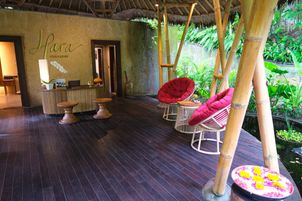 Hara Wellness Spa entrance at Akohara Buahan Village Retreat Row 7 Ubud Bali