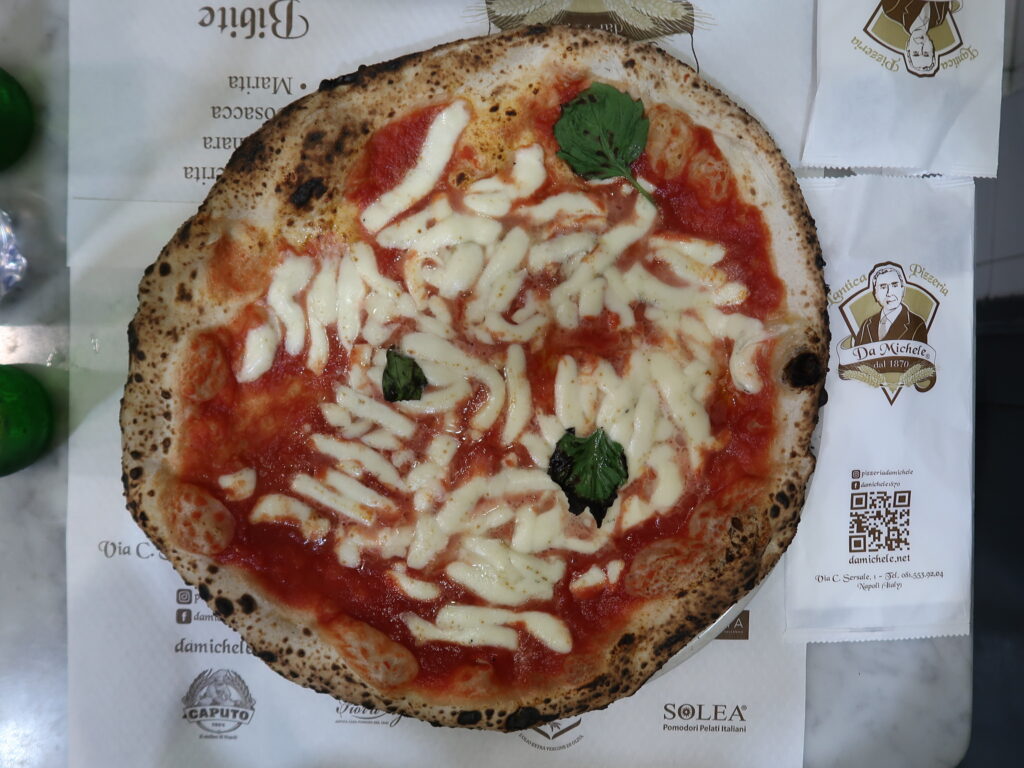 Margherita pizza at Da Michele Naples