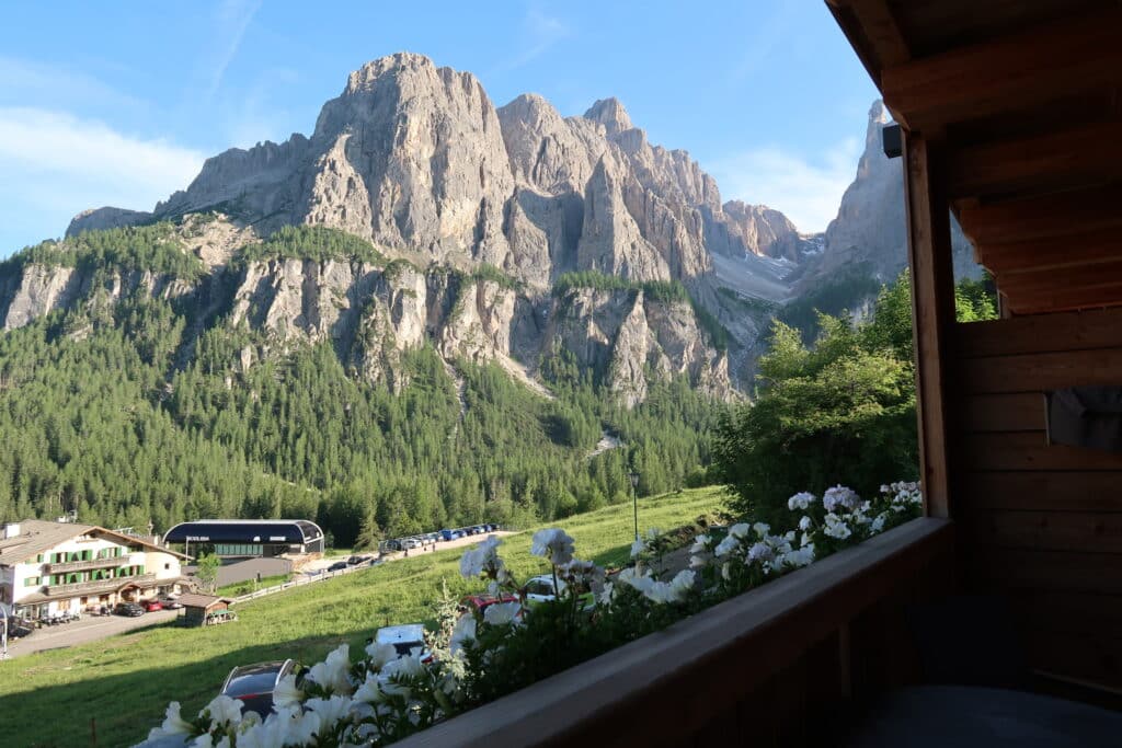 View from the balcony at Hotel Recort in Italy