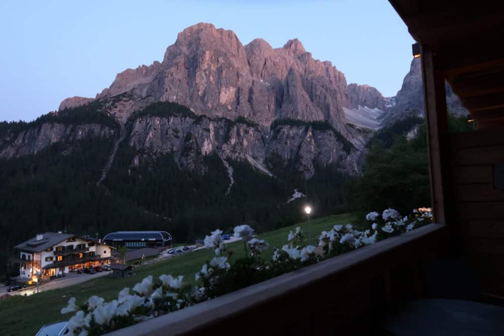 Piz Boe in Italy at dusk