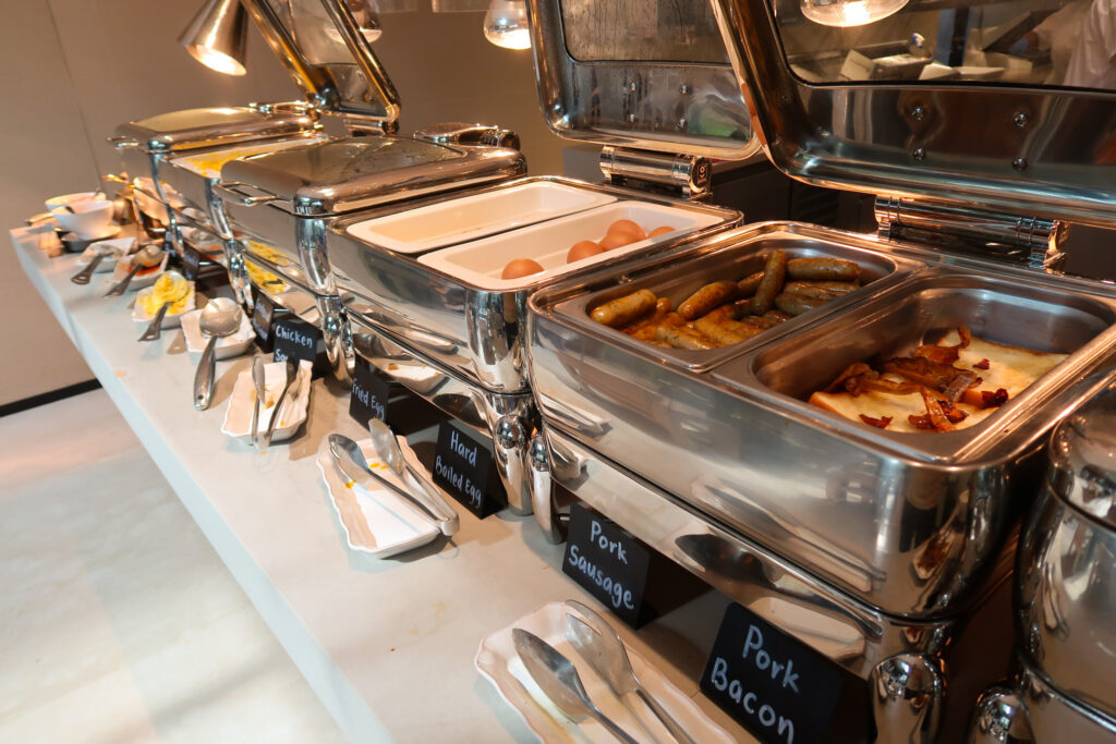 Breakfast buffet at the Mondrian Singapore Duxton hotel