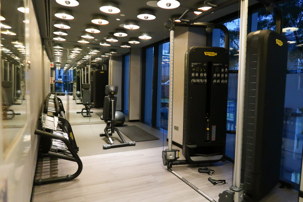 Gym facilities at the Mondrian Singapore Duxton hotel