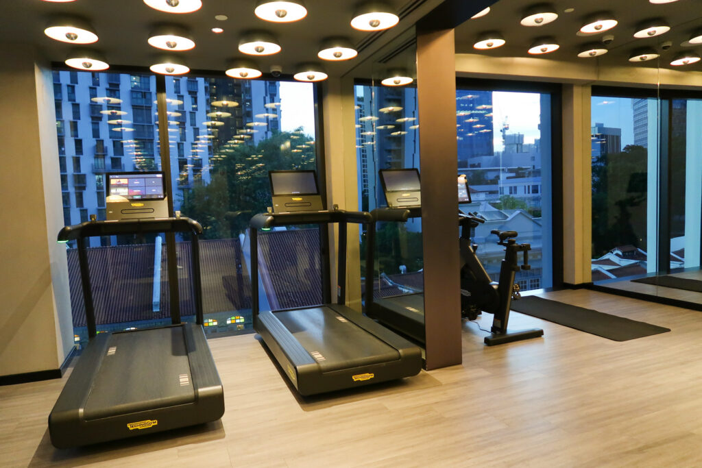 Gym at the Mondrian Singapore Duxton hotel