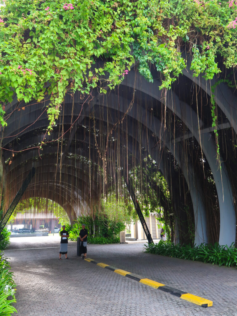 Entrance tunnel at The Apurva Kempinski Bali