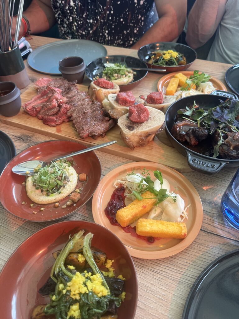 Food at Brasa restaurant at Tomorrowland