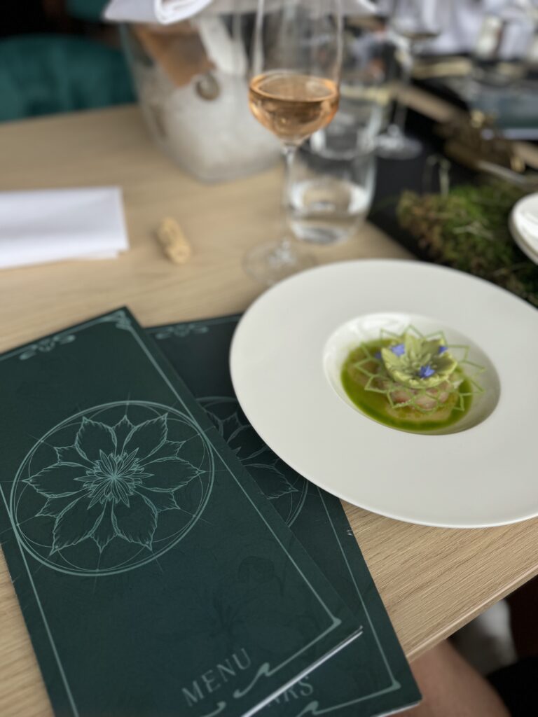 Hamachi tartare at Tomorrowland Mainstage Restaurant